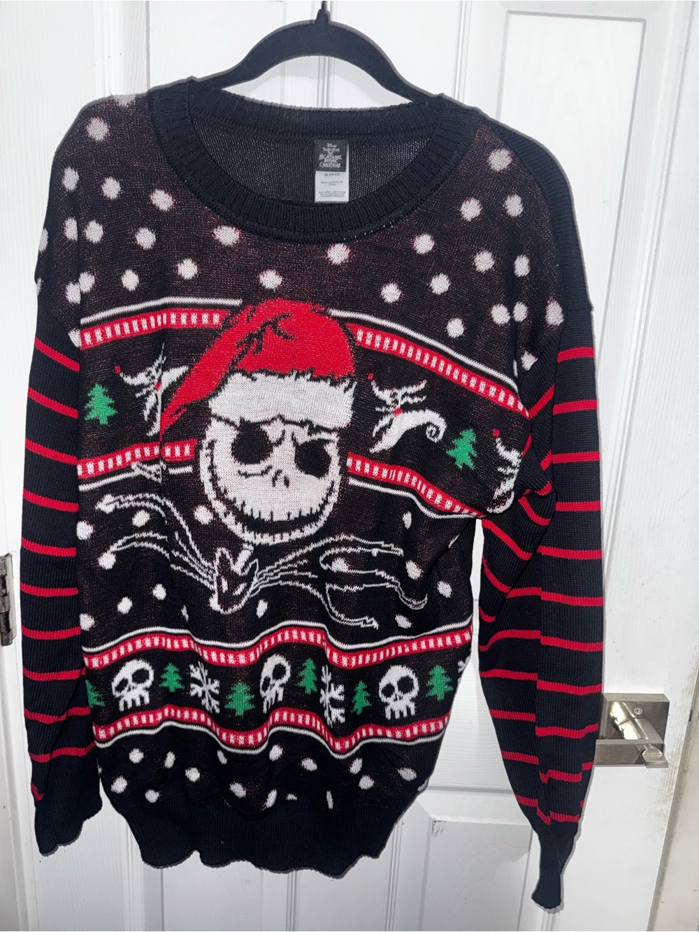 Disney Black & Red Holiday Knit Sweater - Women